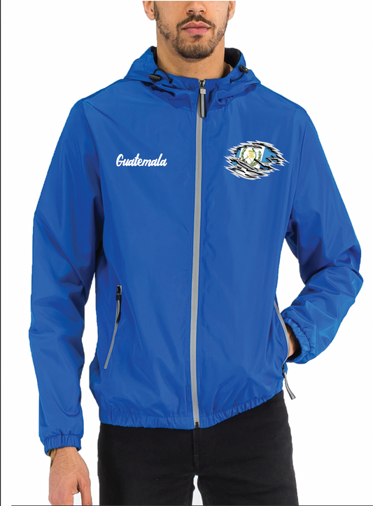 Guatemala Reflective Zipper Windbreaker Waterproof Jacket